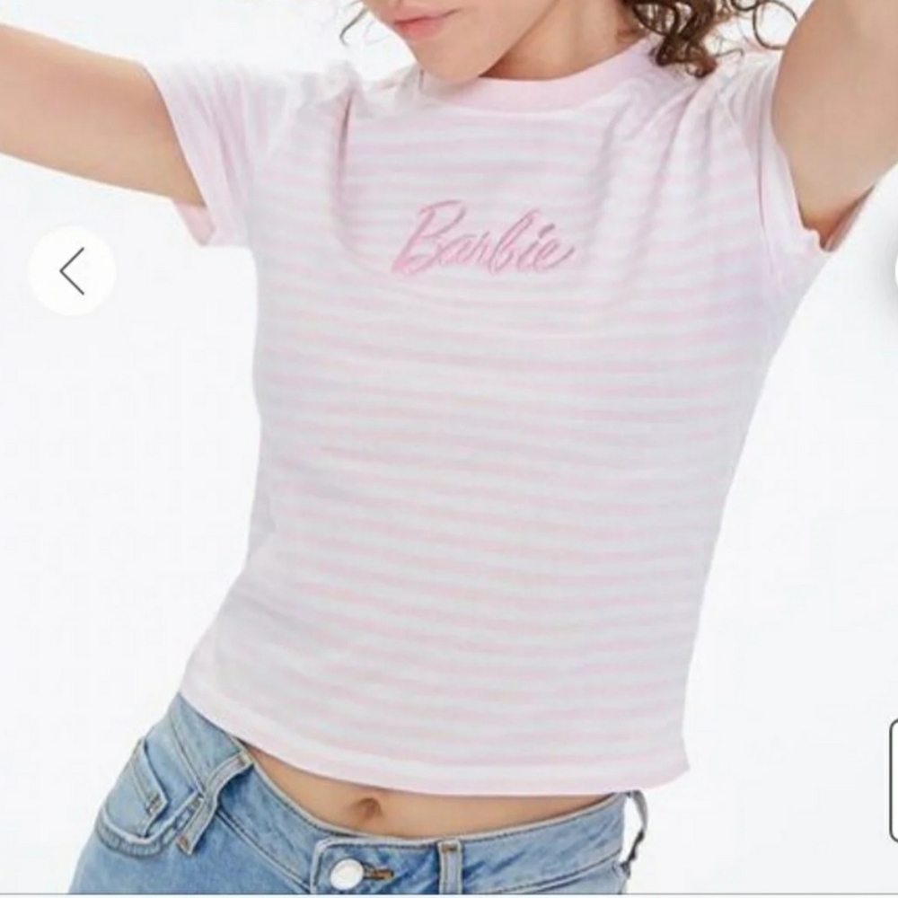 Barbie Striped crop top
